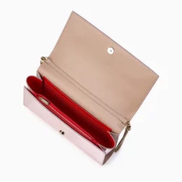 Christian Louboutin Paloma Clutch vintage Rose specchio - Picture 5 of 12